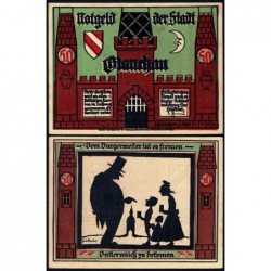 Allemagne - Notgeld - Glauchau - 50 pfennig - Type 1 - 01/05/1921 - Etat : pr.NEUF