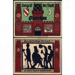 Allemagne - Notgeld - Glauchau - 50 pfennig - Type 3 - 01/05/1921 - Etat : pr.NEUF
