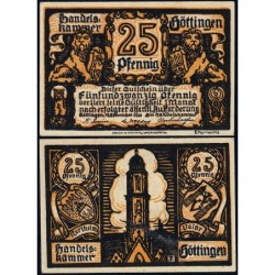 Allemagne - Notgeld - Göttingen - 25 pfennig - 19/11/1920 - Etat : NEUF