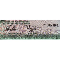 Kenya - Pick 2a - 10 shillings - Série A/8 - 01/07/1966 - Etat : TTB
