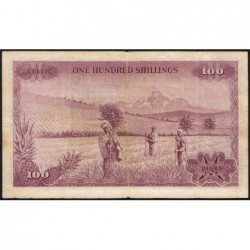Kenya - Pick 10b - 100 shillings - Série A/24 - 01/07/1971 - Etat : TB