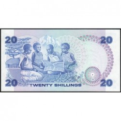 Kenya - Pick 21c - 20 shillings - Série E/9 - 01/07/1984 - Etat : NEUF