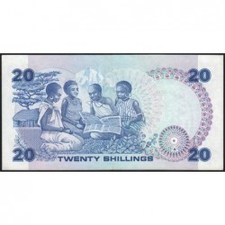 Kenya - Pick 21d - 20 shillings - Série E/52 - 01/07/1985 - Etat : NEUF