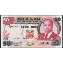Kenya - Pick 22d - 50 shillings - Série D/79 - 01/07/1987 - Etat : pr.NEUF