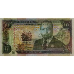 Kenya - Pick 24d - 10 shillings - Série AQ - 02/01/1992 - Etat : SPL+