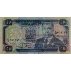 Kenya - Pick 25a - 20 shillings - Série F/45 - 12/12/1988 - Etat : NEUF
