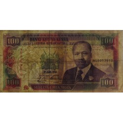 Kenya - Pick 27b - 100 shillings - Série AG - 01/07/1990 - Etat : TB-