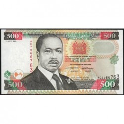 Kenya - Pick 33 - 500 shillings - Série AC - 01/07/1995 - Etat : SPL+