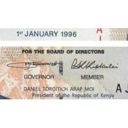 Kenya - Pick 35a - 20 shillings - Série AJ - 01/01/1996 - Etat : TTB+