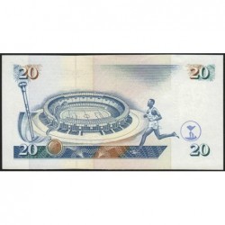 Kenya - Pick 35a - 20 shillings - Série AQ - 01/01/1996 - Etat : NEUF