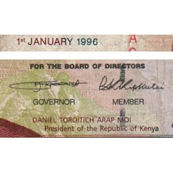 Kenya - Pick 36a_2 - 50 shillings - Série AC - 01/01/1996 - Etat : TB-