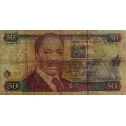 Kenya - Pick 36a_2 - 50 shillings - Série AC - 01/01/1996 - Etat : TB-