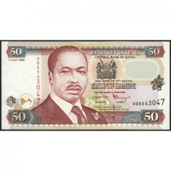 Kenya - Pick 36d - 50 shillings - Série AQ - 01/07/1999 - Etat : TTB+