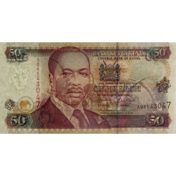 Kenya - Pick 36d - 50 shillings - Série AQ - 01/07/1999 - Etat : TTB+