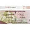 Kenya - Pick 36e - 50 shillings - Série AS - 01/07/2000 - Etat : pr.NEUF