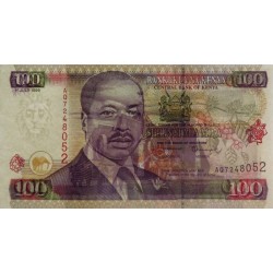 Kenya - Pick 37d - 100 shillings - Série AQ - 01/07/1999 - Etat : pr.NEUF