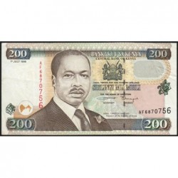 Kenya - Pick 38c - 200 shillings - Série AF - 01/07/1998 - Etat : TTB