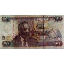 Kenya - Pick 41b - 50 shillings - Série BH - 02/02/2004 - Etat : TTB