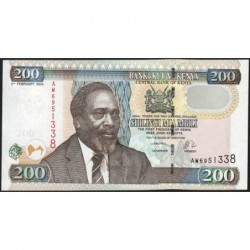 Kenya - Pick 43a - 200 shillings - Série AW - 02/02/2004 - Etat : NEUF