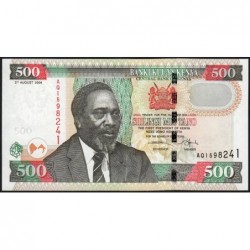 Kenya - Pick 44c - 500 shillings - Série AQ - 02/08/2004 - Etat : NEUF