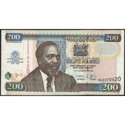 Kenya - Pick 46 - 200 shillings - Série AU - 12/12/2003 - Commémoratif - Etat : TTB