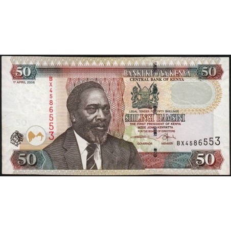 Kenya - Pick 47b - 50 shillings - Série BX - 01/04/2006 - Etat : TTB