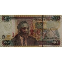 Kenya - Pick 47c - 50 shillings - Série CR - 03/03/2008 - Etat : NEUF