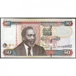 Kenya - Pick 47d - 50 shillings - Série DA - 17/06/2009 - Etat : NEUF