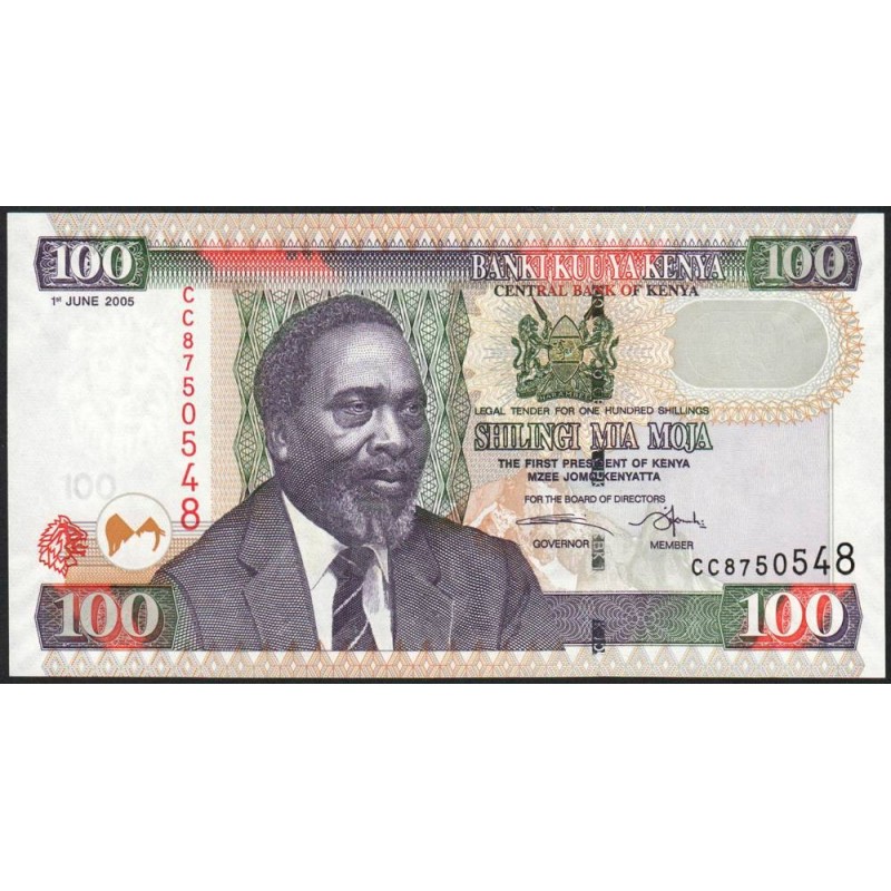 Kenya - Pick 48a - 100 shillings - Série CC - 01/06/2005 - Etat : NEUF