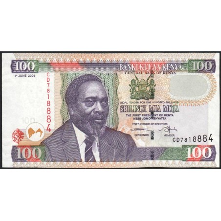 Kenya - Pick 48a - 100 shillings - Série CD - 01/06/2005 - Etat : NEUF