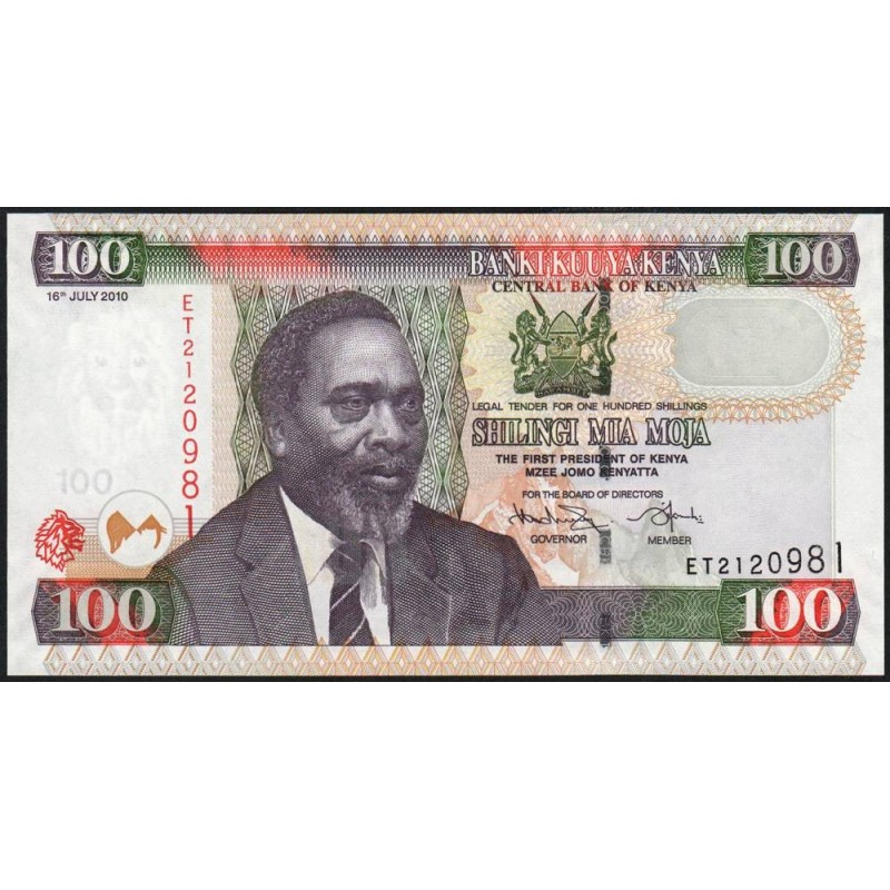 Kenya - Pick 48e - 100 shillings - Série ET - 16/07/2010 - Etat : pr.NEUF
