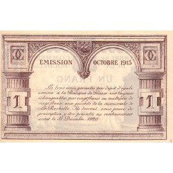 La Rochelle - Pirot 66-3 - 1 franc - Série E - 10/1915 - Etat : SUP