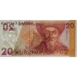 Kirghizistan - Pick 10 - 20 som - série AB - 1994 - Etat : NEUF