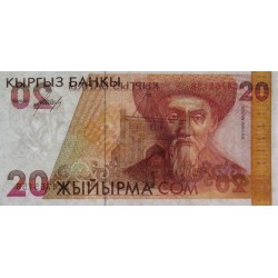 Kirghizistan - Pick 10 - 20 som - série AC - 1994 - Etat : NEUF