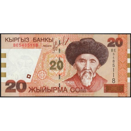 Kirghizistan - Pick 19 - 20 som - série BE - 2002 - Etat : NEUF