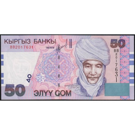 Kirghizistan - Pick 20 - 50 som - série BB - 2002 - Etat : NEUF