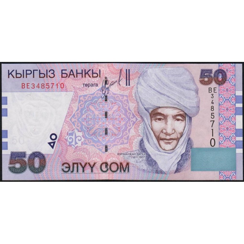 Kirghizistan - Pick 20 - 50 som - série BE - 2002 - Etat : NEUF