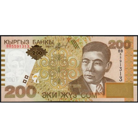 Kirghizistan - Pick 22 - 200 som - série BB - 2004 - Etat : NEUF