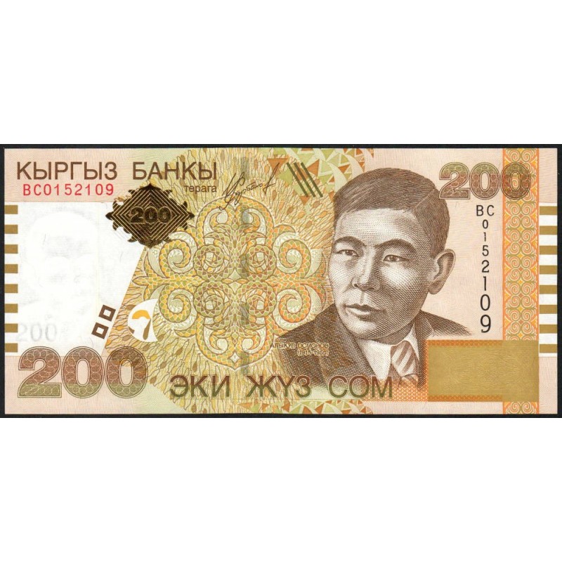 Kirghizistan - Pick 22 - 200 som - série BC - 2004 - Etat : NEUF