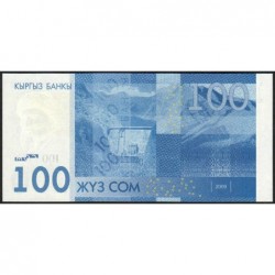 Kirghizistan - Pick 26a - 100 som - série CB - 2009 - Etat : NEUF