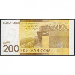 Kirghizistan - Pick 27a - 200 som - série CB - 2010 - Etat : NEUF