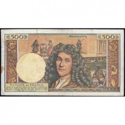 F 60-01 - 02/07/1959 - 500 nouv. francs - Molière - Série T.3 - Etat : B+