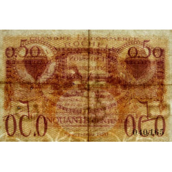 La Rochelle - Pirot 66-7 - 50 centimes - Série H - 09/1920 - Etat : TB+