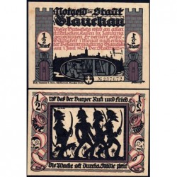 Allemagne - Notgeld - Glauchau - 1/2 mark - Type 1 - 01/06/1921 - Etat : SPL
