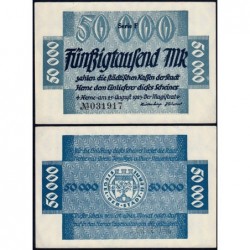 Allemagne - Notgeld - Herne - 50'000 mark - Série F - 25/08/1923 - Etat : SPL+