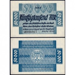 Allemagne - Notgeld - Herne - 50'000 mark - Série F - 25/08/1923 - Etat : SPL+