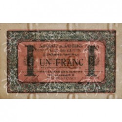 Alençon & Flers (Orne) - Pirot 6-34 - 1 franc - Série 3D1 - 10/08/1915 - Etat : SUP