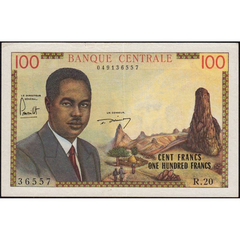 Cameroun - Pick 10 - 100 francs - Série R.20 - 1962 - Etat : SUP