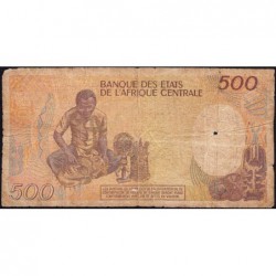 Cameroun - Pick 24a_4 - 500 francs - Série J.03 - 01/01/1988 - Etat : B