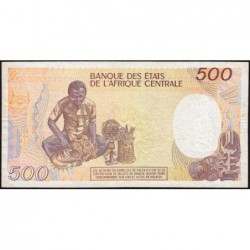 Cameroun - Pick 24a_4 - 500 francs - Série O.03 - 01/01/1988 - Etat : TB+